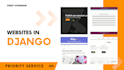 develop responsive websites using django, html, css, javascript