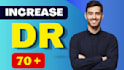 increase ahrefs domain ratings 70 plus for website ranking