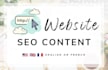write engaging SEO website content in english or french