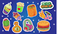 design custom doodles, kawaii and line stickers