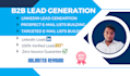 do highly targeted b2b lead generation, business leads, lead list building