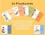 draw printable illustrations for educational flashcards