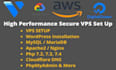 set up cpanel, vps server on digitalocean, linode, AWS, vultr, and gcp