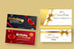 design creative gift card, gift voucher , gift coupons