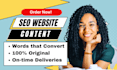 be your professional SEO copywriter for website content