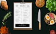 create modern restaurant menu, food flyer, menu card, and price list design