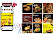 do modern stylish social media design restaurants post