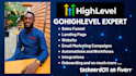 design go high level sales funnel, ai agent, a2p on gohighlevel