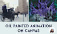 make canvas painted stop motion animation