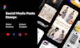 design social media posts in figma instagram, facebook, pinterest, linkedin