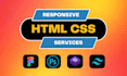 convert figma to html, psd to html by bootstrap or tailwind