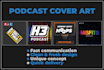 design unique podcast cover art
