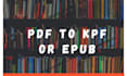 convert PDF to epub and amazon kpf amazon kindle KDP