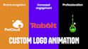 create a professional custom animation for your logo