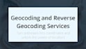 professional geocoding and reverse geocoding services