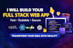 develop a scalable full stack web application