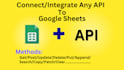 connect or integrate any API to google sheet
