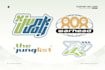 design 3d y2k style logo