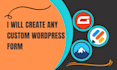 any custom wordpress form by gravity form or jot form