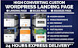 develop a business website or landing page elementor pro wordpress basic SEO
