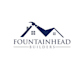 make unique fountainhead builders construction company logo