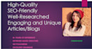 write blog posts and articles
