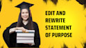 rewrite and proofread statement of purpose