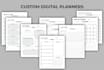 design digital planner, digital journal, printable planners