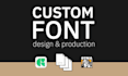 create a bespoke custom font to your specifications