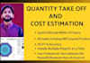 do concrete and lumber take off and cost estimation