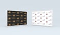 design a clean backdrop, step and repeat banner