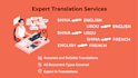 do shina, urdu and english translation, editing, and transcription