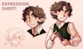 make sprites or an expression sheet for your character