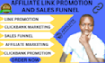 do clickbank affiliate link promotion, affiliate promotion and sales funnel
