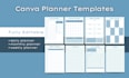 design canva printable daily weekly monthly planners