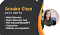 be your professional data entry assistant pakistan