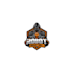 design a minimal robot basketball logo