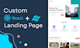 build responsive react website frontend with tailwind