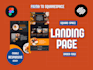 create professional squarespace website design with custom landing page