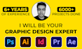 be your graphic design, photoshop and video editing expert