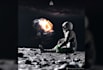 create realistic astronaut 3d artwork scene for your needs