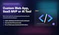 build your custom web app, saas mvp or ai tool using claude code
