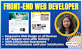 be your responsive front end web developer and designer