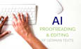 proofread and correct your german ai generated content