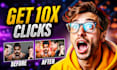 design a youtube thumbnail for faceless and gaming channels to boost CTR