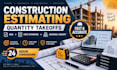 provide detailed cost estimation and material takeoff for construction project