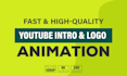do professional 3d logo animation or youtube intro video