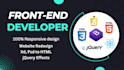 do front end web development, using HTML, CSS, bootstrap, react,