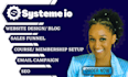 do systeme io website, sales funnel, landing page, automation and blog website