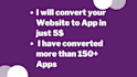 convert your website to android and ios app using webview